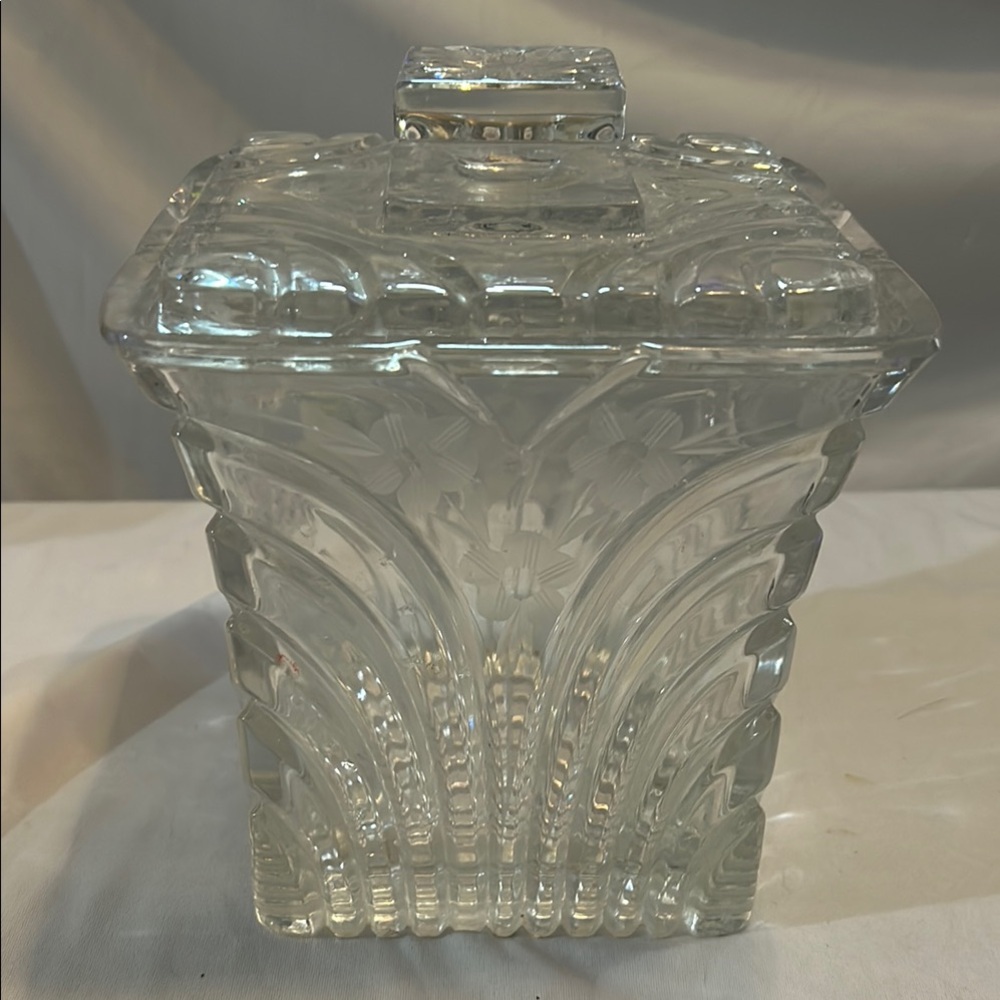 Windsor biscuit barrel  Crystal Glass Jar